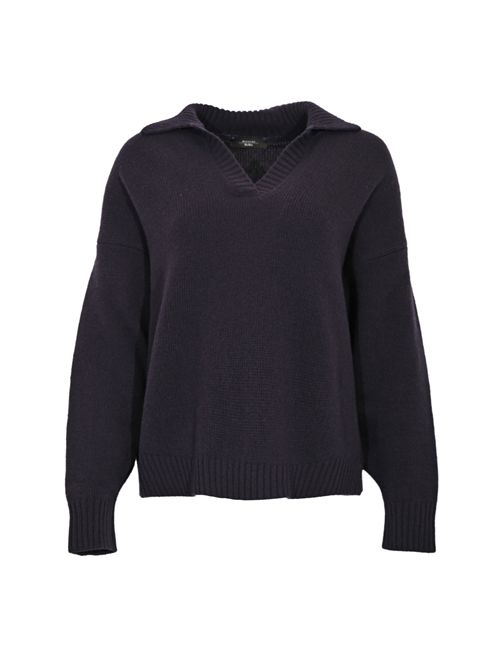 Polo Agre in filato di lana Blu WEEKEND MAX MARA | 2525366212600010